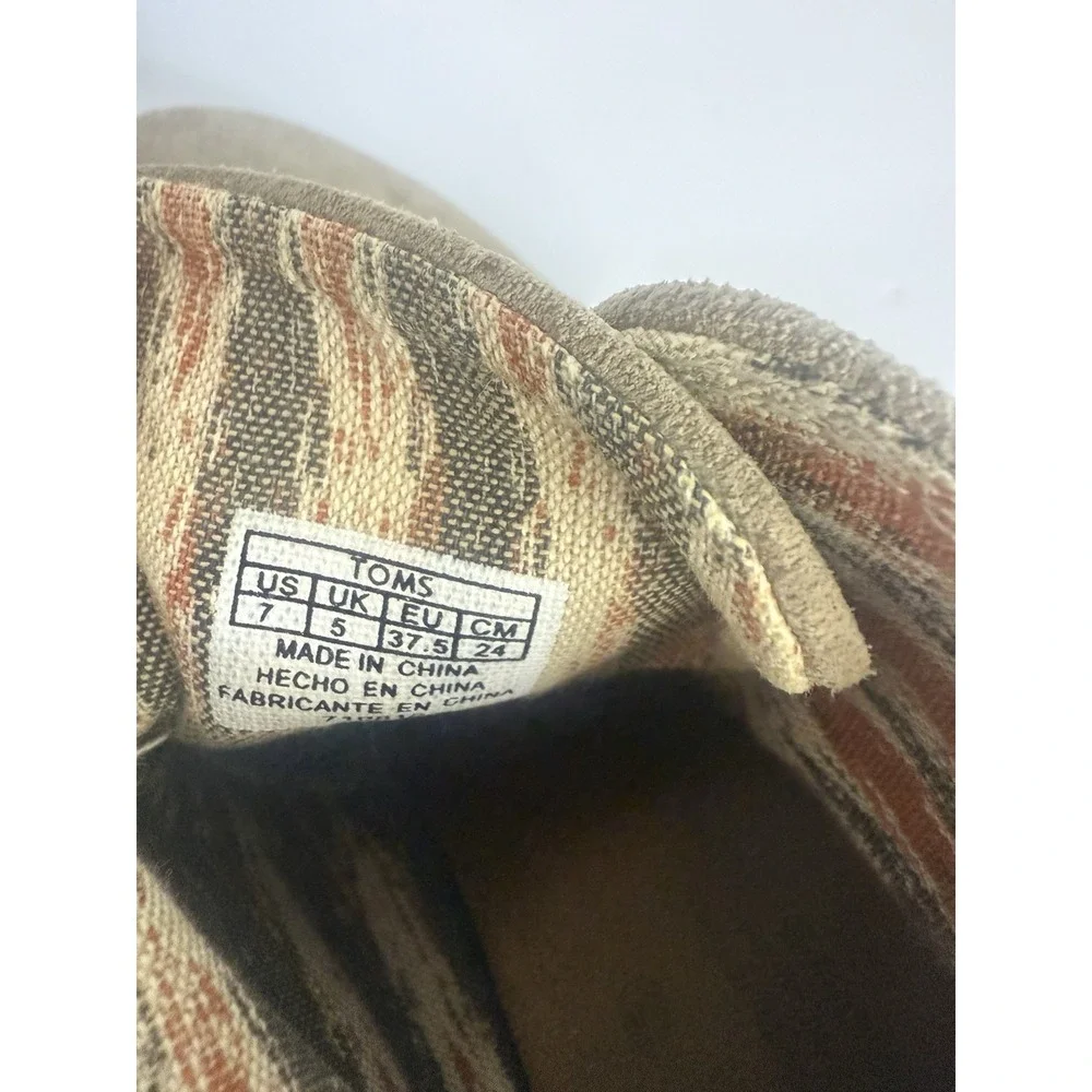 Toms taupe suede